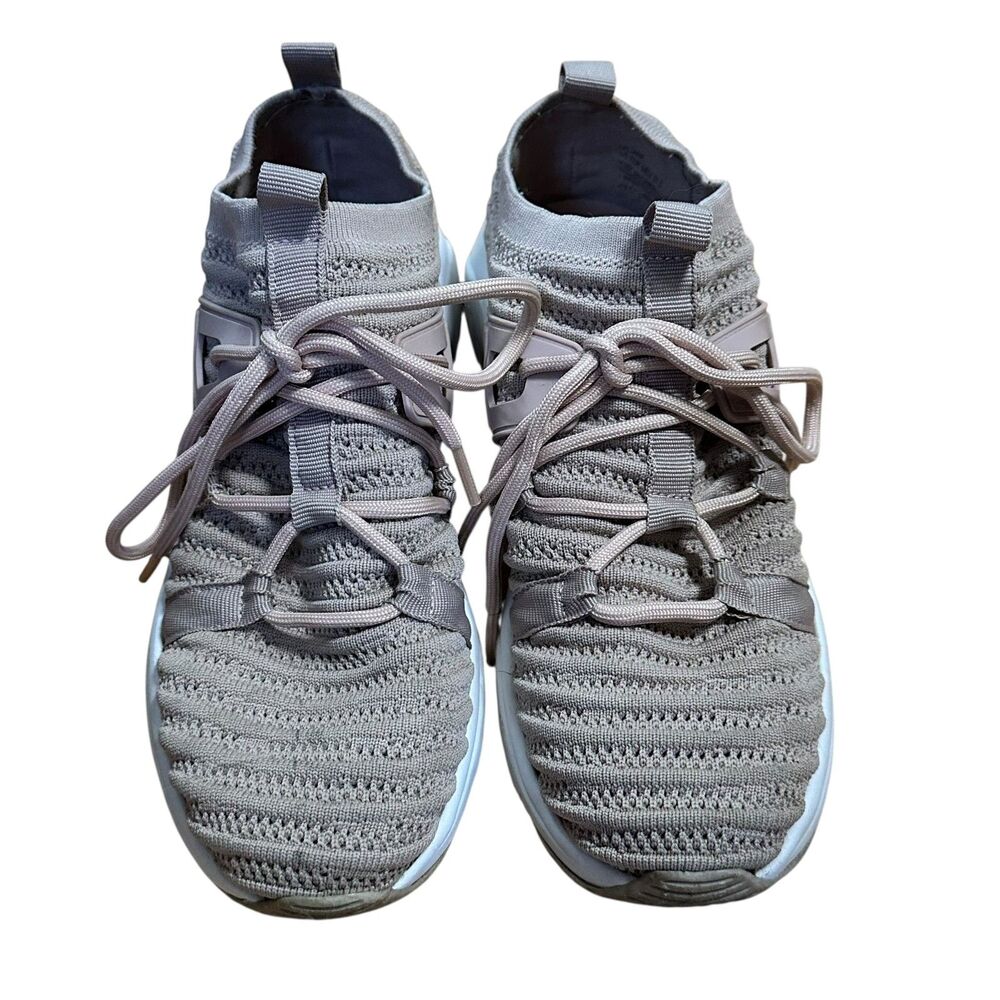 Shoedazzle Tatjana Knit Light Pink Laced Sneakers Size 7 Tennis Shoes